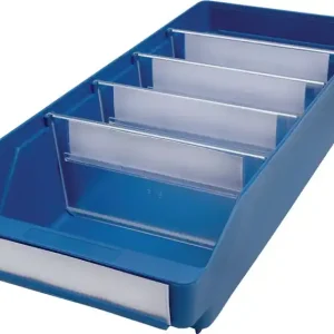 Solange Der Vorrat Reicht Regalkasten L400xB180xH95mm blau PP VE: 20 Stück