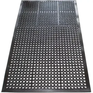 Fußmatte offene Ringe schwarz Gum.L1500xB900xS10mm Nur Für Kurze Zeit