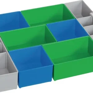 Billig Einteilungsset L-BOXX® CD3 LB 102 B378xT313xH65mm blau/grün/grau