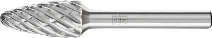 Neu Frässtift RBF D.12mm Kopf-L.25mm Schaft-D.6mm HM Verz.STEEL PFERD