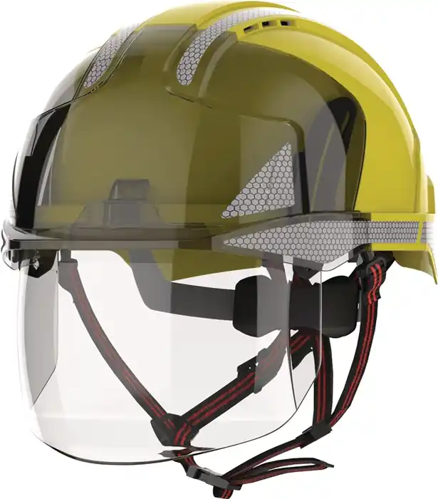 Direktkauf Industriekletterhelm EVO® VISTAshield® Dualswitch™ gelb/rauch ABS