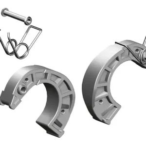 Layher Finger 42 mm grau komplett mit Federn und Nieten (2 Stück) Versand Am Gleichen Tag