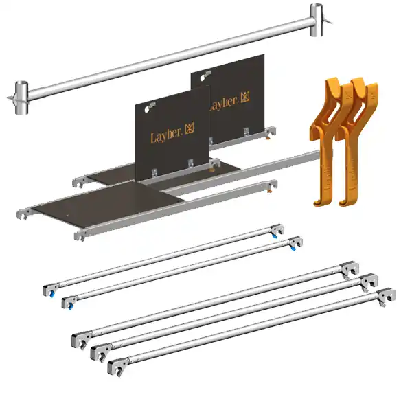 Bestseller Layher P2 Nachrüstkit für Uni Leicht Gerüst LAY0003207