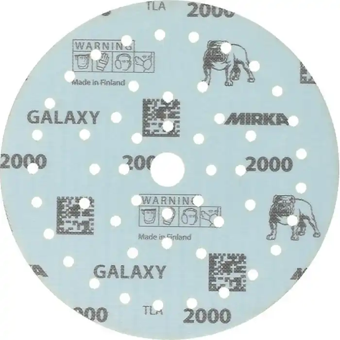 Markenprodukt Haftschleifscheibe GALAXY Grip Multifit 150mm K.2000 f.HO/Metall/Lack/Ku. VE: 50 Stück