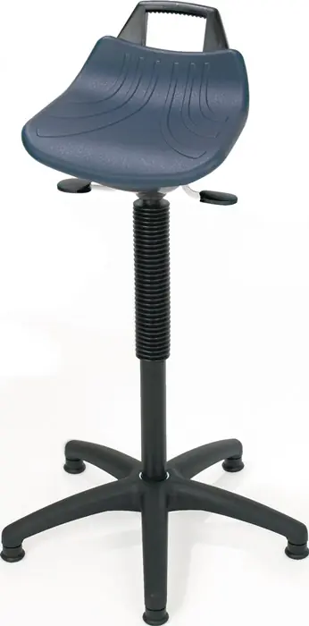 Stehhilfe PU-Integralschaum Sitz-H.610-860mm Ku.-Fußkreuz Bodengl.LOTZ Sonderaktion