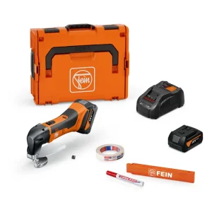 Sonderaktion FEIN 18V Akku-Blechschere bis 1,6 mm ABLS 18 1.6 E AS Set 2x 5 Ah