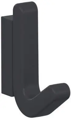 Einzelhaken Ser.477 matt,elastisch Ku.(TPU) 92 grau H.68mm HEWI Sichere Zahlung