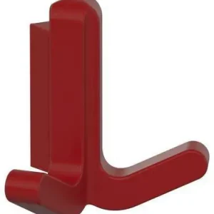 Wochenendangebot Doppelhaken Ser.477 matt,elastisch Ku.(TPU) 33 rubinrot H.69mm HEWI