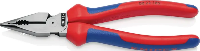 Spitzkombizange L.185mm pol.Comfort-Griff schwarz atram.KNIPEX Schneller Versand