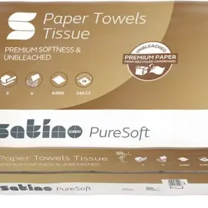 Handtuchpapier Satino PureSoft 277540 2-lag.soft beige L.230 mmxB.ca.240mm Krt. Begrenztes Angebot
