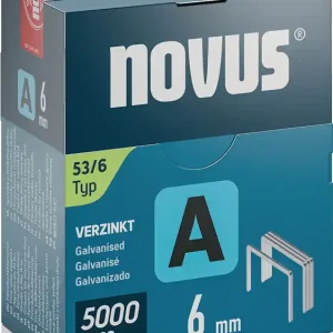 Geprüft Feindrahtklammer A Typ 53 Klammer-B.11,3mm 6mm 0,75mm 5000 St.NOVUS