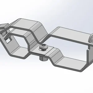 Expressversand Bauzaunschloss für Rohr-Ø 40 und 42 mm - Edelstahl A2