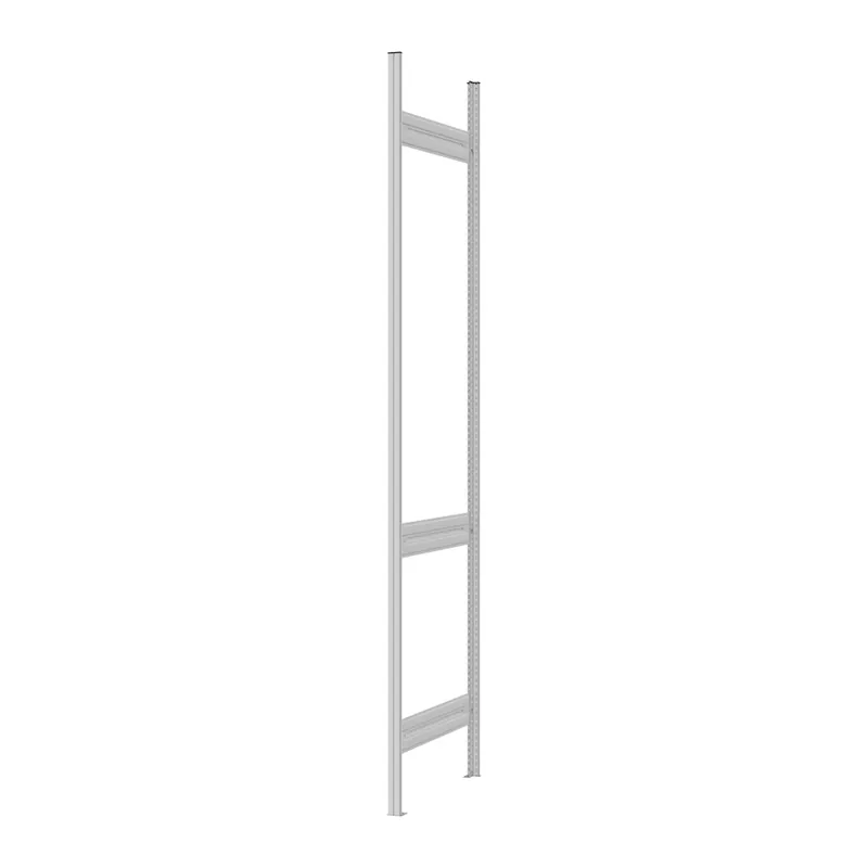 Bestpreis hofe Regalrahmen, kpl. Für Beidseitige Nutzung - 2700x635mm (HöhexTiefe) - Lichtgrau