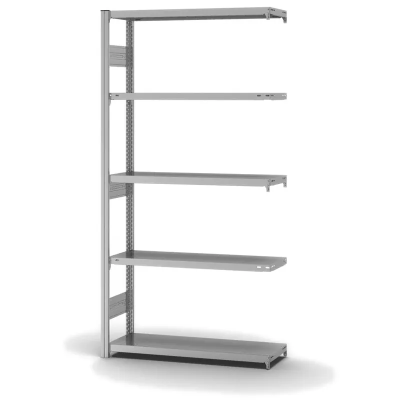 hofe Anbau-Fachbodenregal für Beidseitige Nutzung - Stecksystem ORION PLUS - Fachlast 300 kg - H2000 B1000 T300 mm - Verzinkt Sofort Bestellen