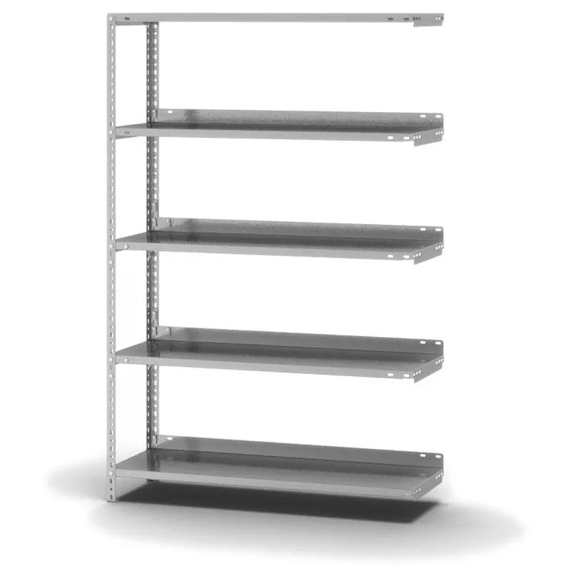 hofe Akten-Anbauregal für Einseitige Nutzung - Schraubsystem WR - 1000 x 300 mm1500 mm Winkelpfosten und Böden verzinkt Günstig