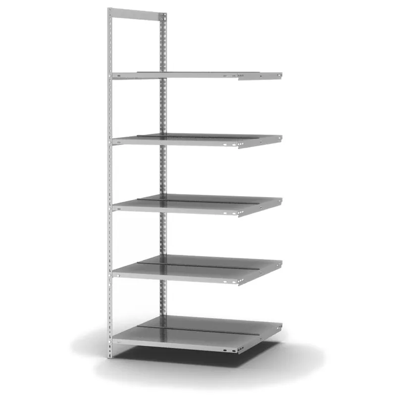 Schneller Versand hofe Akten-Anbauregal für Zweiseitige Nutzung - Schraubsystem WR - 750 x 600 mm1850 mm Winkelpfosten und Böden verzinkt