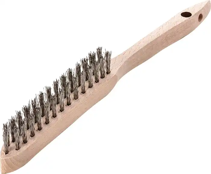 Handbürste L.290mm 0,35mm rostfr.Draht Besatz-L.140mm 2-reihig 12 LESSMANN Versand Am Gleichen Tag