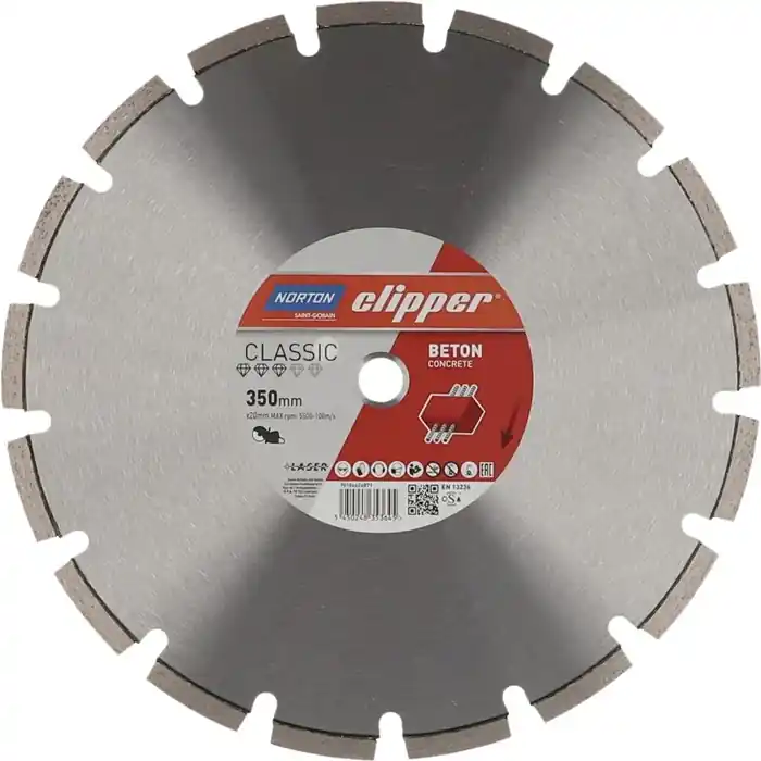 Sonderaktion Diamanttrennscheibe Classic Beton D.300mm Bohr.25,4mm 2,8mm 10mm NORTON