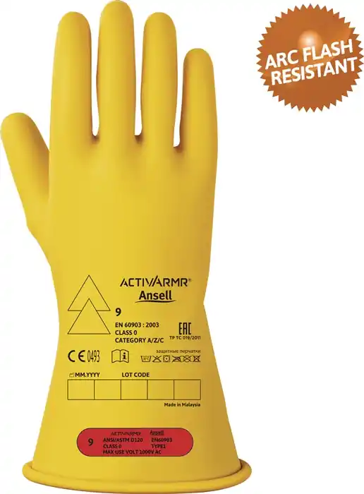 Expressversand Elektrikerschutzhandschuh ActivArmr® RIG011Y Gr.9 gelb