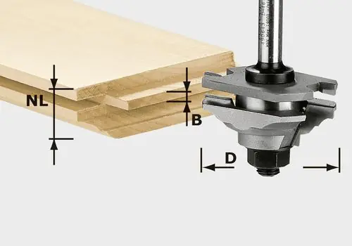 Festool Profil-Federfräser HW S8 D46 x D12-FD Neue Kollektion