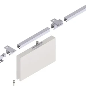 Erweiterungsset Schiebetorgarnitur Pro 100 Decke blau verz.L.2000mm Preiswert
