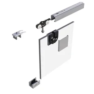Schiebetürsystem 73 80kg 2100mm EV1 elox.Kompletts.910 -1100mm Dm. Online Kaufen