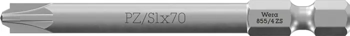 Garantierte Lieferung Bit 855/4 855/4 1/4 Zoll 1 L.70mm zähh.WERA