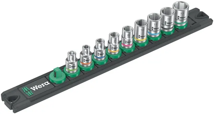Versand Am Gleichen Tag Steckschlüsseleinsatzset 4 Zyklop 9-tlg.Antr.6,3mm (1/4) Zoll WERA