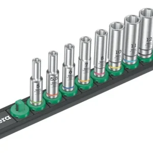 Steckschlüsseleinsatzset Deep 1 9-tlg.Antr.6,3mm (1/4) Zoll WERA Markenware