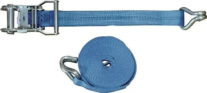 Zurrgurt DIN EN 12195-2 L.8m B.35mm m.Ratsche+Spitzh.LC U 2000 daN TECWERK Top-Seller