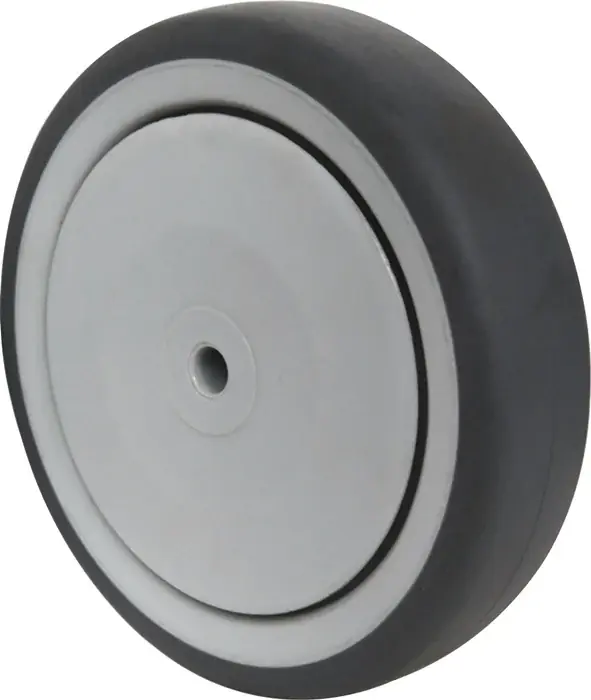 Sonderaktion Ersatzrad D.80mm Trgf.80kg Gum.grau Achs-D.8mm Nabenl.36mm TECWERK