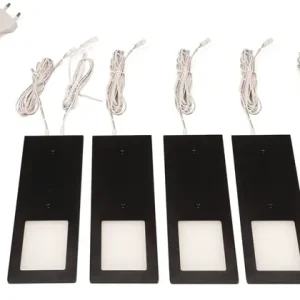 Preisknaller Anbauleuchte Planar L neutralweiß 24V DC 5x3 W Rahmenfarbe schwarz L&S