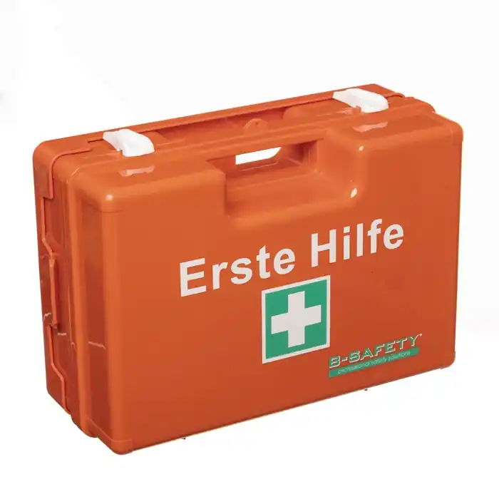 Erste Hilfe Koffer DIN 13157-2021 B310xH210xT130ca.mm orange B-SAFETY Billig