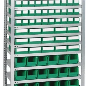 Preiswert Steckregal H2000xB1000xT400mm Grundregal 14 Böden 60x3, 15x4, 24xMK4 transp. TW