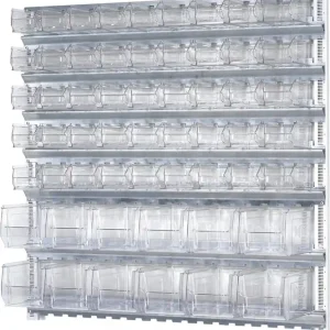 Rabatt Wandsystem H1000xB1010xTmm STA verz.m.Sichtlagerk.45xMK5,12xMK4 transp.TECWERK