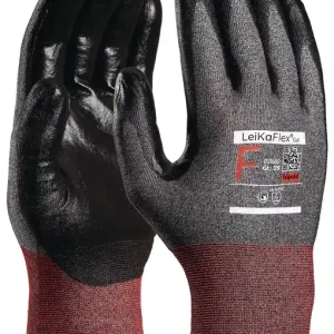 Super-Preis Schnittschutzhandschuhe LeiKaFlex® CUT 1680 ESD Gr.10 grau/schwarz/rot meliert VE: 6 Paare