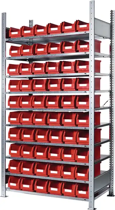 Steckregal H2000xB1000xT300mm Grundregal 10 Stahl-Bd.60xGr.5 rot KAPPES Jetzt Bestellen