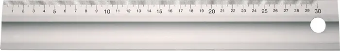 Preiswert Lineal L.600mm Alu.m.Griffmulde Q.50x5mm TECWERK