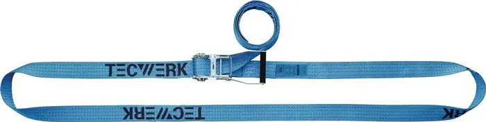 Rabatt Zurrgurt DIN EN 12195-2 L.4m B.25mm m.Ratsche LC U 800 daN TECWERK