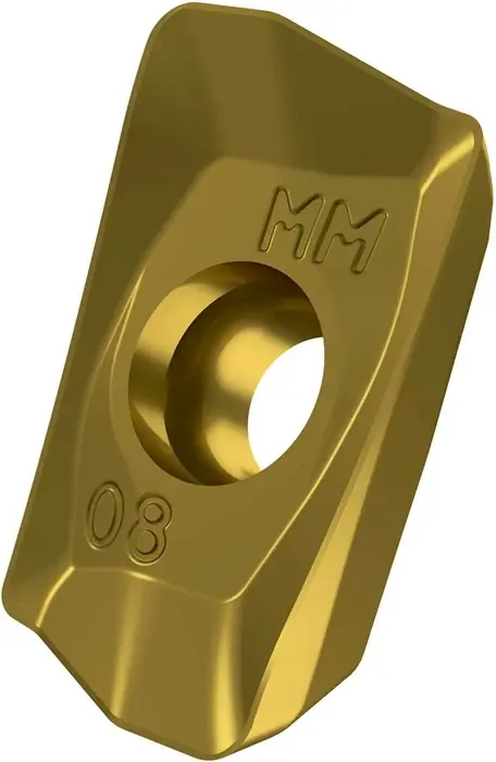 Fräswendeschneidplatte ISO ADMX 11T308SR-MM:M8340 D.2,9mm PVD beschichtet Gold VE: 10 Stück Must-Have