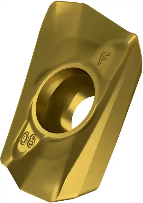 Fräswendeschneidplatte ISO ADMX 160608SR-F:M8340 D.4,5mm PVD beschichtet Gold VE: 10 Stück Letzte Chance