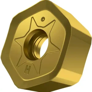 Top-Angebot Fräswendeschneidplatte ISO HNGX 0906ANSN-M:M8340 D.4,9mm PVD beschichtet Gold VE: 10 Stück