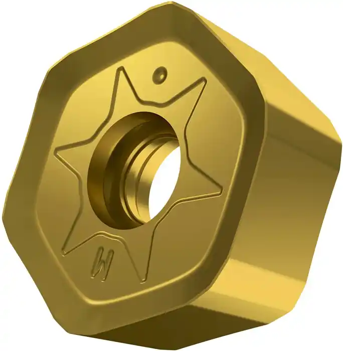 Top-Angebot Fräswendeschneidplatte ISO HNGX 0906ANSN-M:M8340 D.4,9mm PVD beschichtet Gold VE: 10 Stück