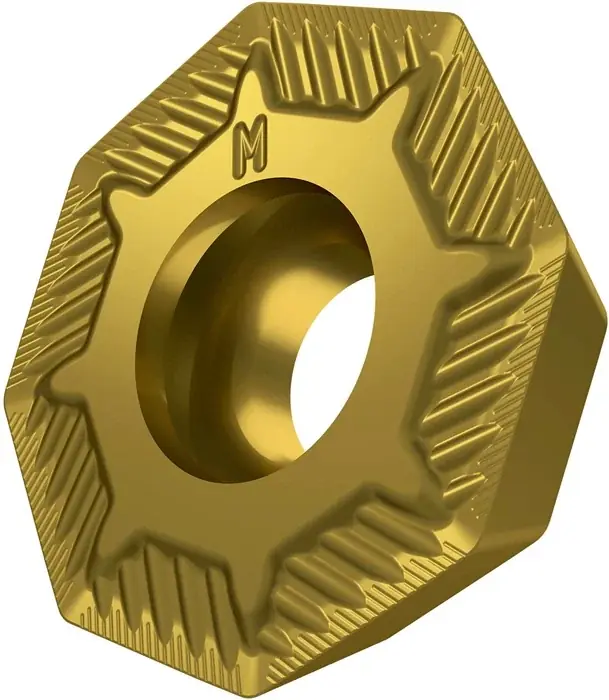Direkt Vom Hersteller Fräswendeschneidplatte ISO OEHT 0604AESR-M:M8330 D.5,5mm PVD beschichtet Gold VE: 10 Stück