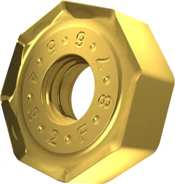 Fräswendeschneidplatte ISO ONMX 060508SR-F:M8340 D.5,7mm PVD beschichtet Gold VE: 10 Stück Nur Für Kurze Zeit