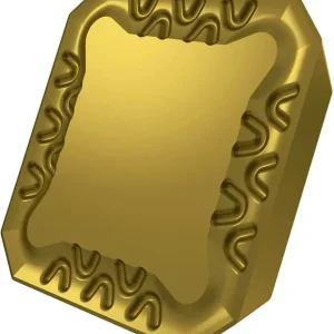 Zertifiziert Fräswendeschneidplatte ISO SEER 1203AFSN:M8340 Tiefe 6,5mm PVD beschichtet Gold VE: 10 Stück