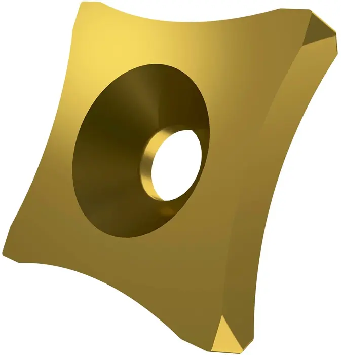 Scarfing-Schneideinsatz ISO SPUB 19-R25:6640 Radius 25mm MT-CVD beschicht. Gold VE: 10 Stück Bestseller