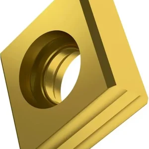 Wendeschneidplatte ISO CNHQ 1005AZTN:M8340 D.4,7mm PVD beschichtet Farbe Gold VE: 10 Stück Echt