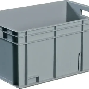 Günstig Transportbehälter L600xB400xH420mm grau PP Durchfassgr.Seitenw.geschl.TECWERK