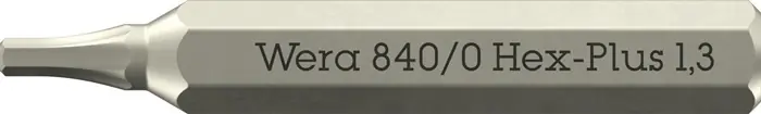 Solange Der Vorrat Reicht Bit 840/0 Micro 1,3mm L.30mm WERA VE: 10 Stück